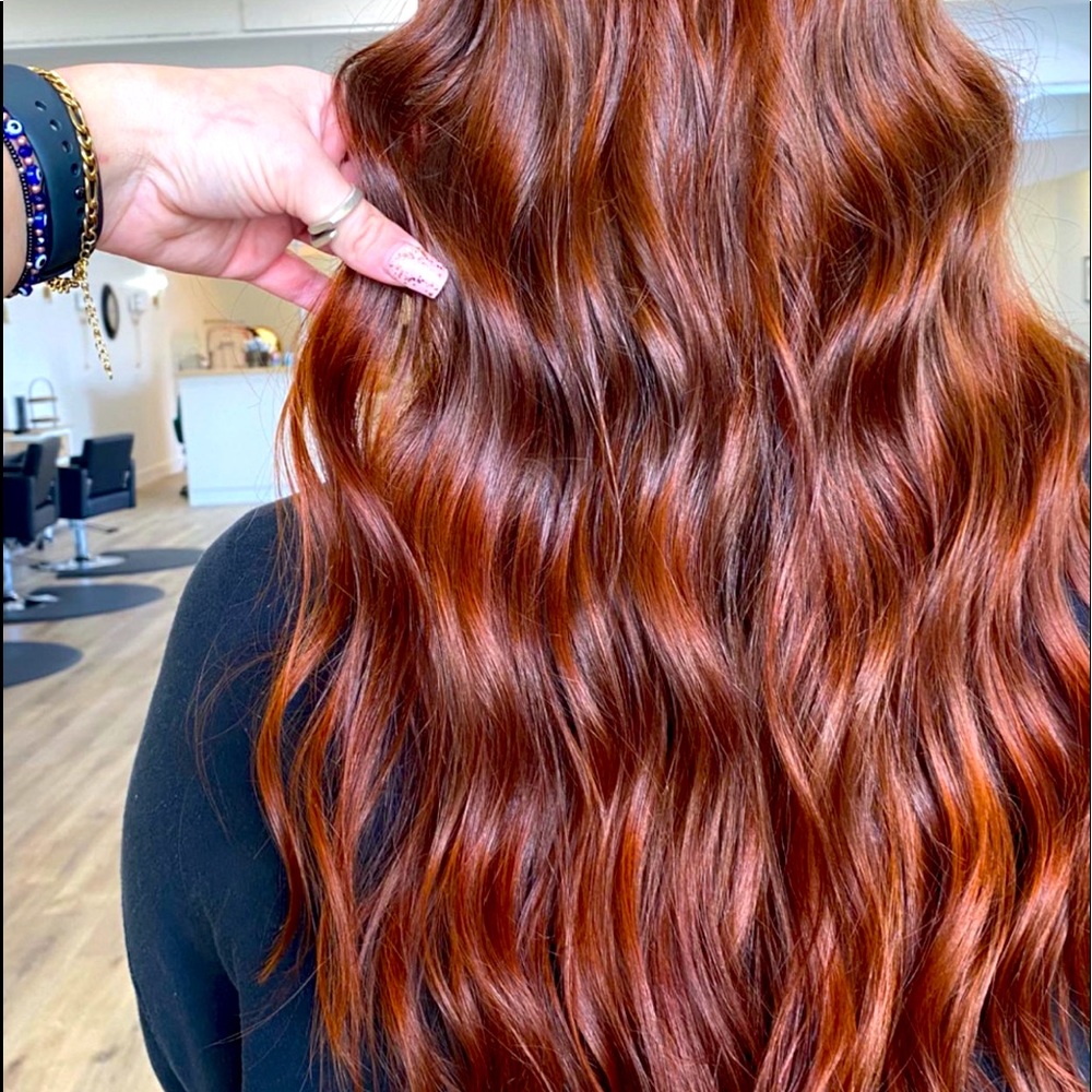 Red hair covet and mane 22 inch hair extensions